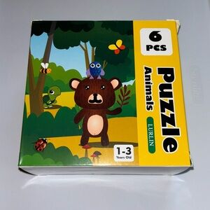 NWT Lurin Wooden Animal Jigsaw puzzle. 1-3 years old. 6pcs